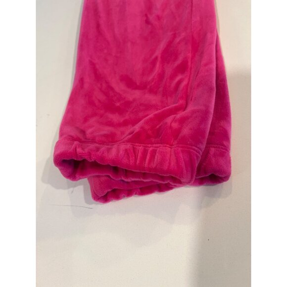 Lilly Pulitzer Hot Pink Velour Jogger Pants With Gold Accents & Elastic Waist Wo - Picture 3 of 9